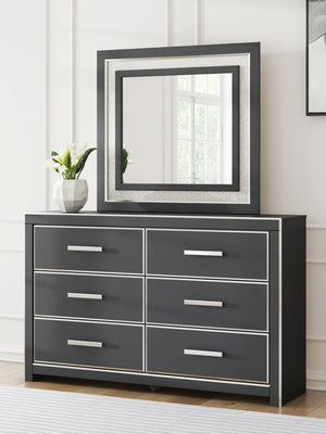 Zuraleus Dresser & Mirror Black