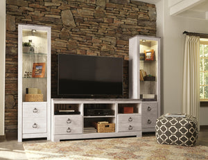 Willowton 3-Piece Entertainment Center Whitewash