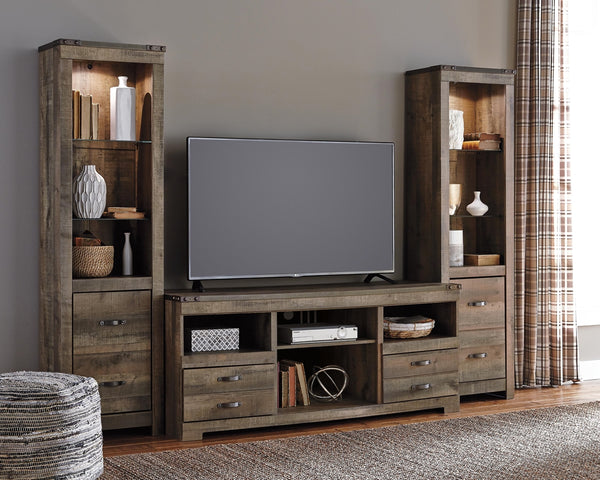 Trinell 3-Piece Entertainment Center Brown