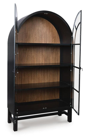 Greddinton Display Cabinet Black/Brown