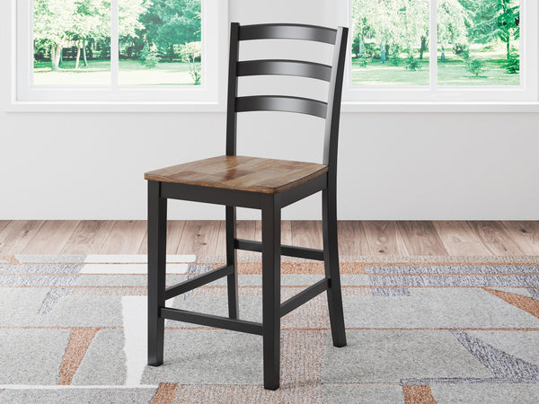 Wildenauer Counter-Height Barstool Brown/Black