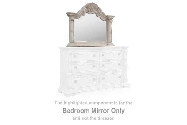Bruchandi Bedroom Mirror Antique White