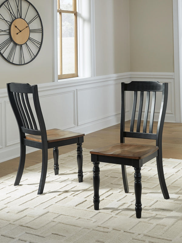 Clorazi Dining Side Chair Black/Brown