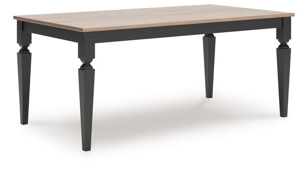 Brenkerton Rectangle Dining Table Grayish Brown/Black
