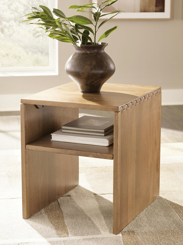Ella Grove End Table Rich Brown