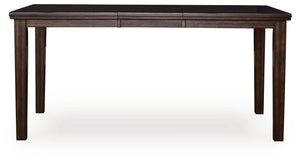 Haddigan Counter-Height Butterfly Dining Extension Table Dark Brown