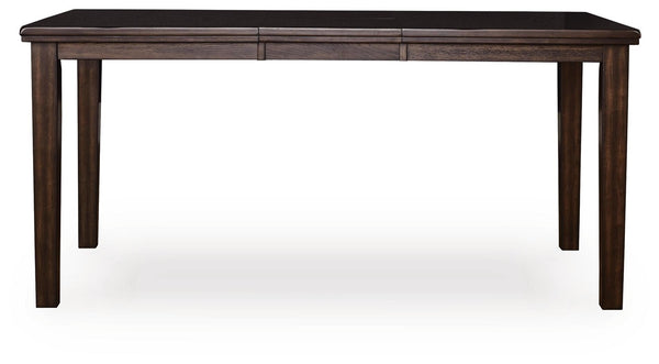 Haddigan Counter-Height Butterfly Dining Extension Table Dark Brown