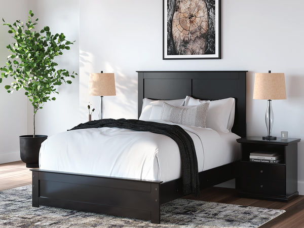 Maribel Full Panel Bed Black
