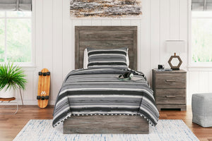 Ralinksi Twin Panel Bed Gray