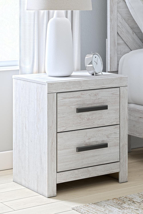 Cayboni 2-Drawer Nightstand Whitewash