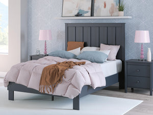 Simmenfort Full Platform Bed Navy Blue