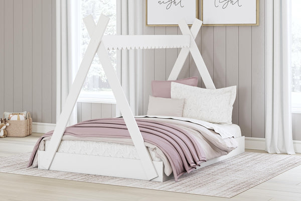 Hallityn Full Tent Bed in a Box White