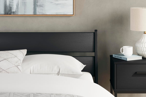Socalle Queen Panel Headboard Black