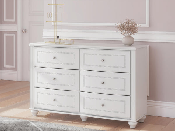 Kozlani 6-Drawer Dresser White