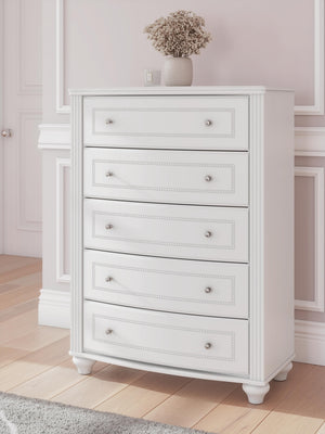 Kozlani 5-Drawer Chest White