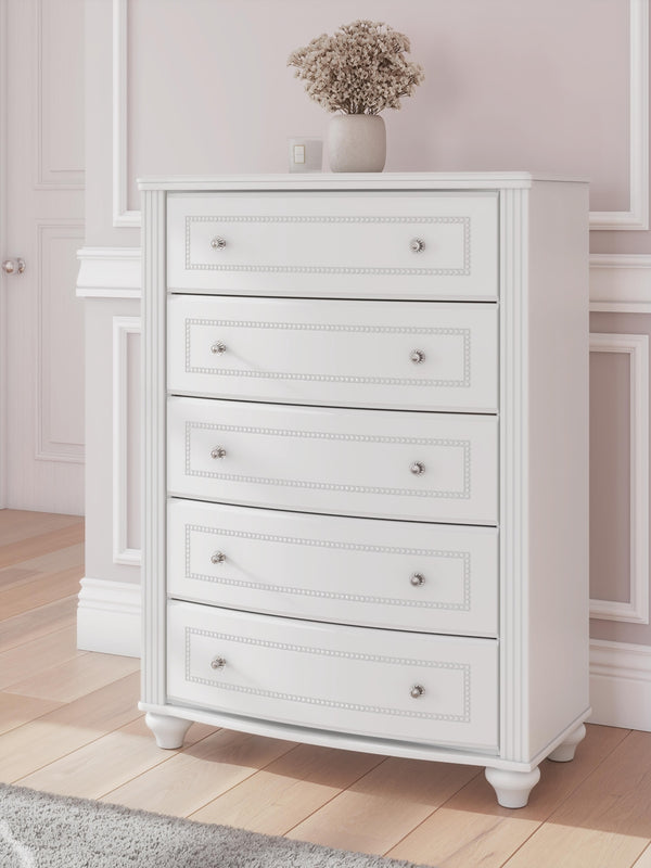 Kozlani 5-Drawer Chest White