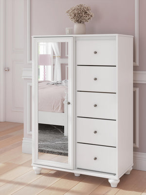 Kozlani Dressing 5-Drawer Chest White