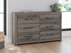 Graystorm 6-Drawer Dresser Brown Gray
