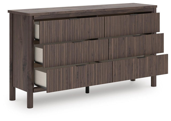 Pamytta 6-Drawer Dresser Brown