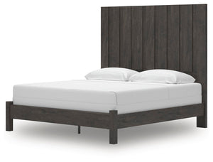 Fraluna King Panel Bed Charcoal