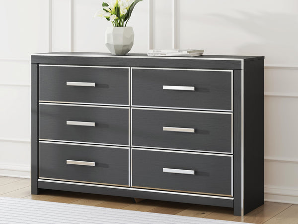 Zuraleus 6-Drawer Dresser Black