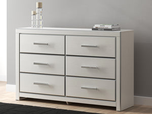 Zuraleus 6-Drawer Dresser White