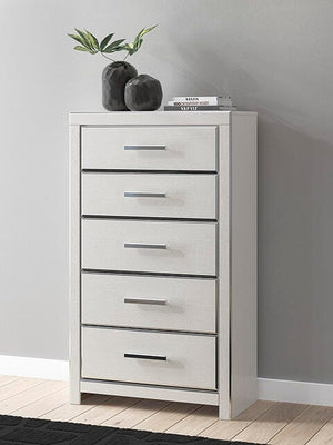 Zuraleus 5-Drawer Chest White