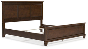 Danabrin California King Panel Bed Brown