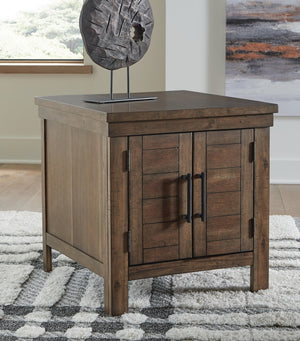 Moriville 2-Door End Table Grayish Brown