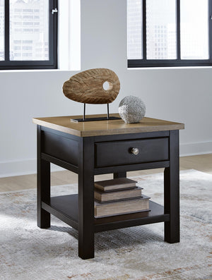 Drazmine 1-Drawer End Table Brown