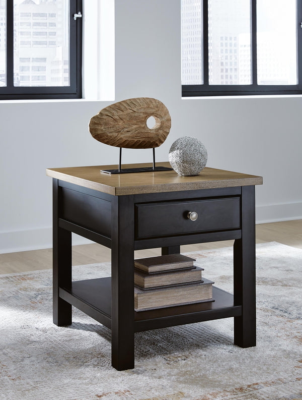Drazmine 1-Drawer End Table Brown