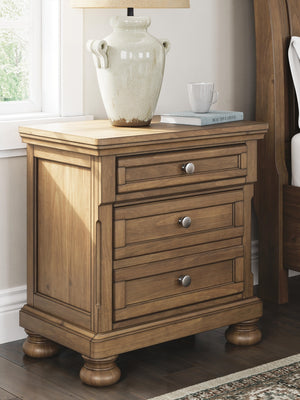 Feddinger 2-Drawer Nightstand Medium Brown