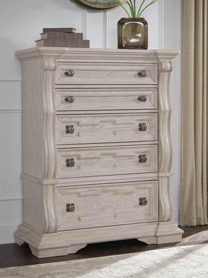 Bruchandi 5-Drawer Chest Antique White