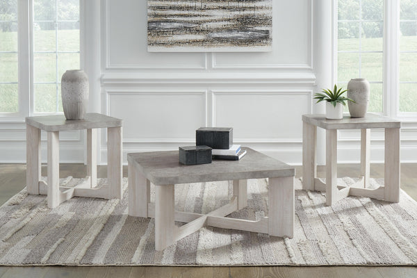 Garnilly 3-Piece Occasional Table Set Whitewash