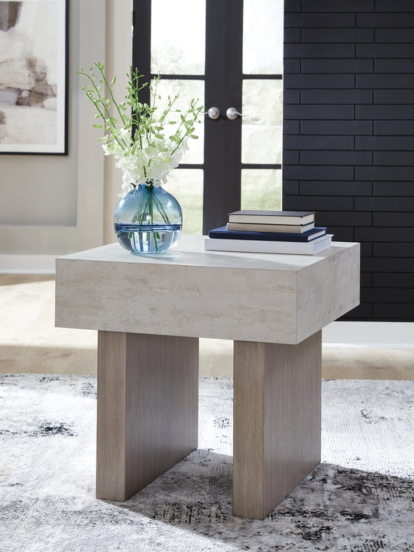 Jorlaina End Table Light Grayish Brown