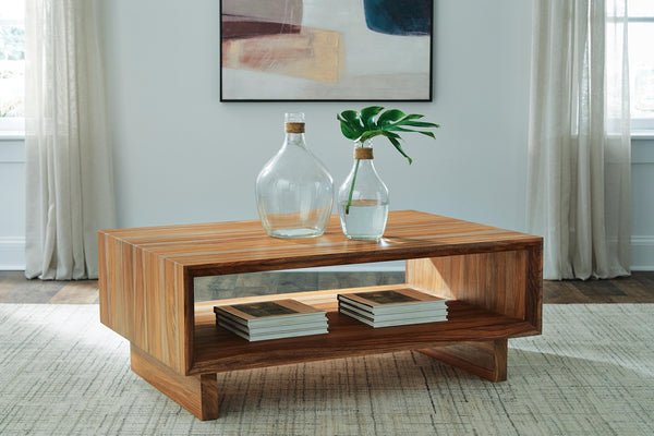 Dressonni Rectangle Coffee Table Brown