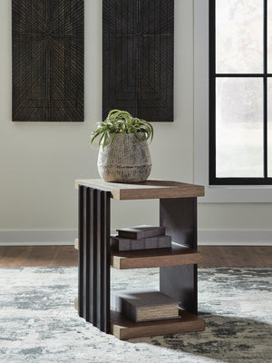 Rylandyn End Table Black/Light Brown