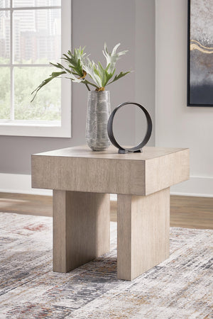 Jorlaina End Table Light Grayish Brown