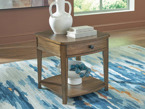 Burkbyer 1-Drawer End Table Brown