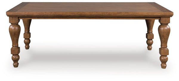 Greddinton Rectangle Dining Table Brown