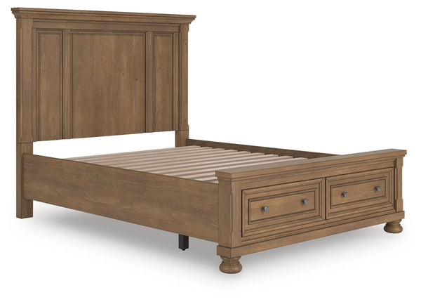 Feddinger Queen Panel Storage Bed Medium Brown