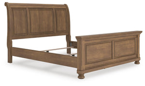 Feddinger California King Sleigh Bed Medium Brown