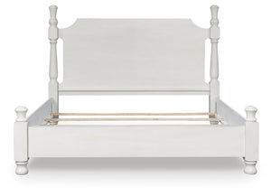 Rowlenstown California King Poster Bed Antique White