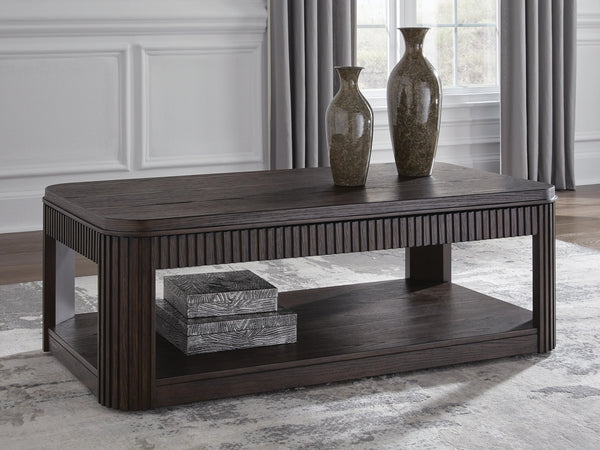 Carlibrie Lift-Top Coffee Table Warm Brown