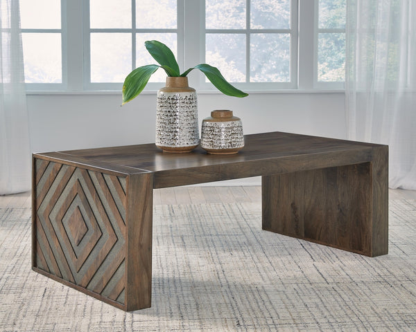 Dreggan Rectangle Coffee Table Brown