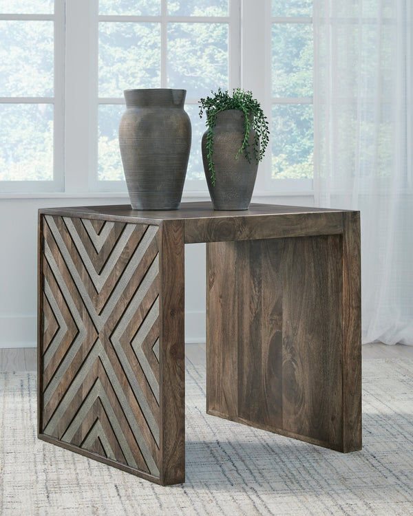 Dreggan End Table Brown