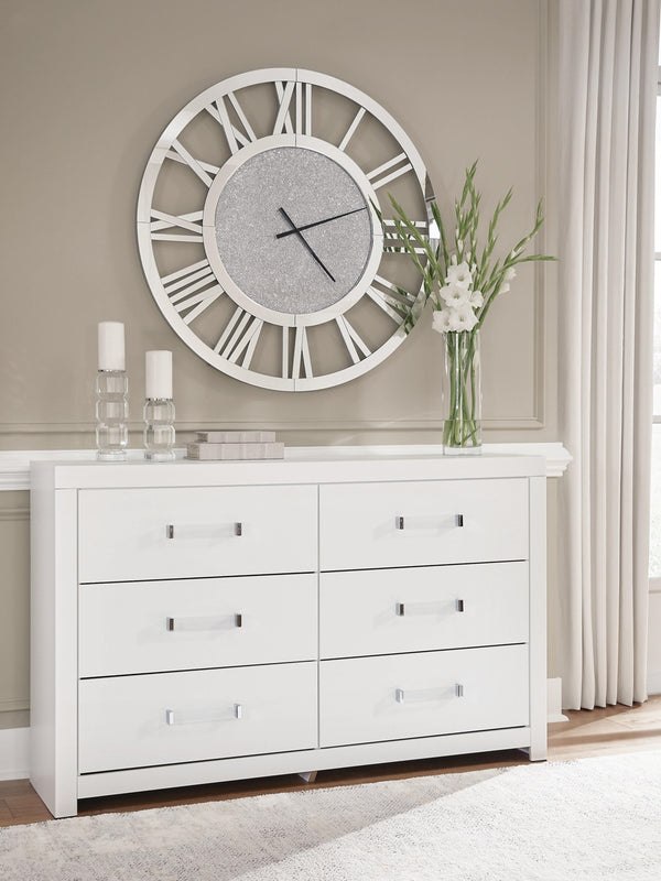 Maeling 6-Drawer Dresser White