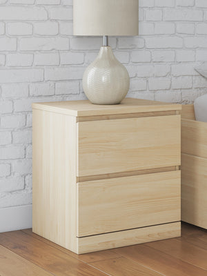 Onita 2-Drawer Nightstand Natural