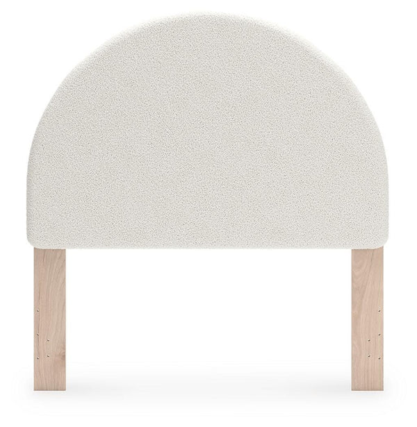 Arloster Full Upholstered Panel Headboard White/Tan