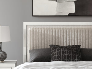 Zuraleus Queen Upholstered Panel Headboard White